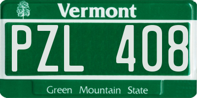VT license plate PZL408