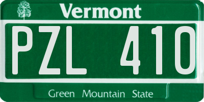 VT license plate PZL410