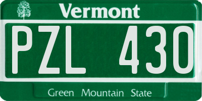 VT license plate PZL430