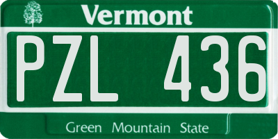 VT license plate PZL436