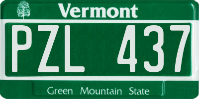 VT license plate PZL437