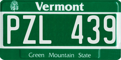 VT license plate PZL439