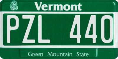 VT license plate PZL440