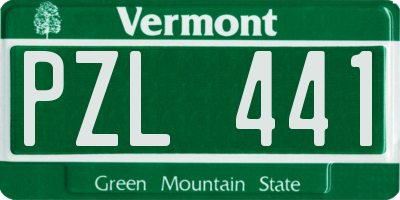 VT license plate PZL441