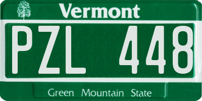 VT license plate PZL448