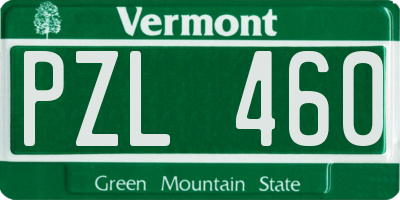 VT license plate PZL460
