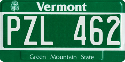 VT license plate PZL462