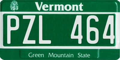 VT license plate PZL464