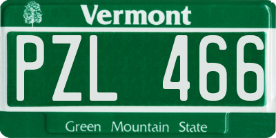 VT license plate PZL466