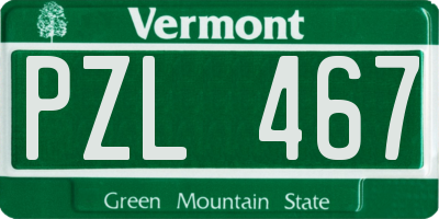 VT license plate PZL467