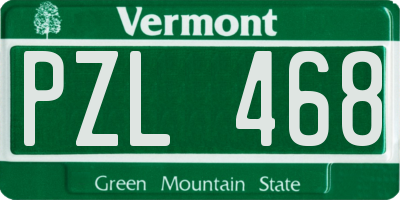 VT license plate PZL468