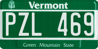 VT license plate PZL469