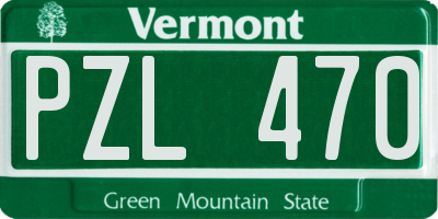 VT license plate PZL470