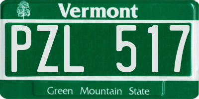 VT license plate PZL517