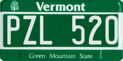 VT license plate PZL520