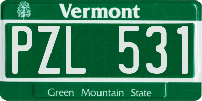 VT license plate PZL531