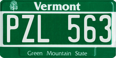 VT license plate PZL563