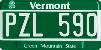 VT license plate PZL590