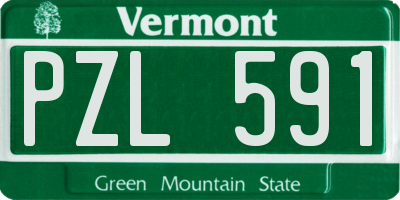 VT license plate PZL591