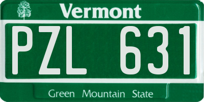 VT license plate PZL631