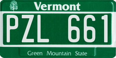 VT license plate PZL661