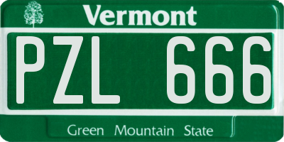 VT license plate PZL666