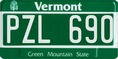 VT license plate PZL690