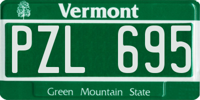 VT license plate PZL695