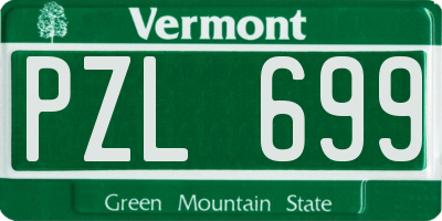 VT license plate PZL699
