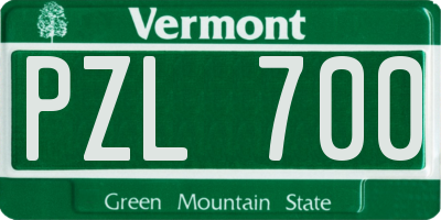 VT license plate PZL700