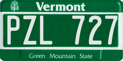 VT license plate PZL727