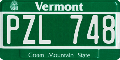 VT license plate PZL748