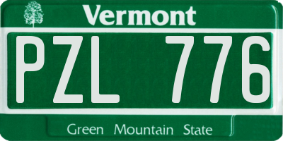 VT license plate PZL776