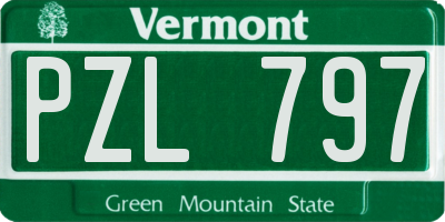 VT license plate PZL797