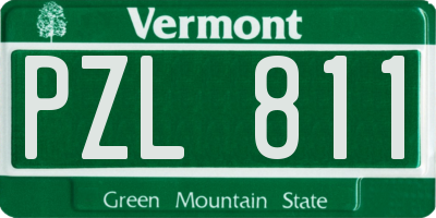 VT license plate PZL811
