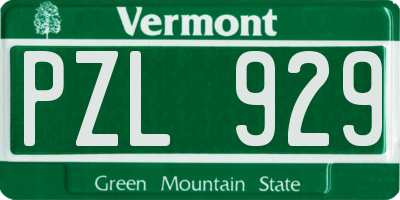 VT license plate PZL929