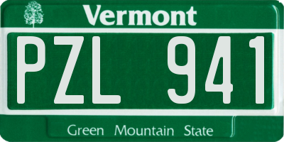 VT license plate PZL941