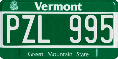 VT license plate PZL995