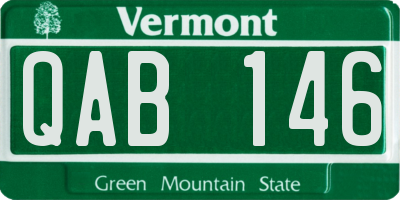 VT license plate QAB146