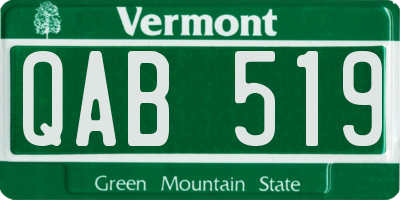 VT license plate QAB519