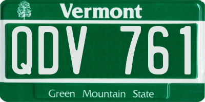 VT license plate QDV761