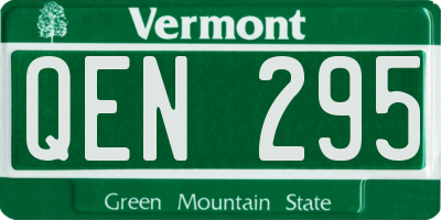 VT license plate QEN295
