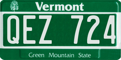 VT license plate QEZ724