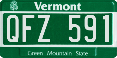 VT license plate QFZ591