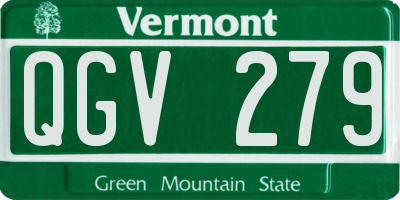 VT license plate QGV279