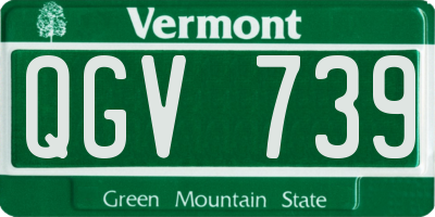 VT license plate QGV739