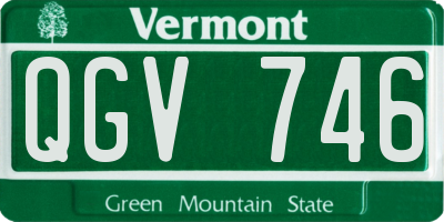 VT license plate QGV746