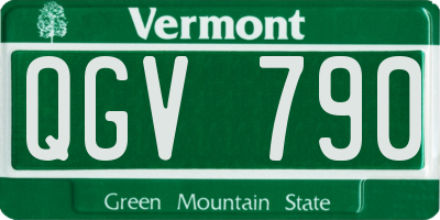VT license plate QGV790