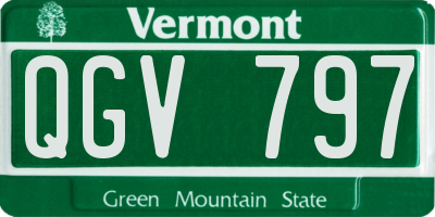 VT license plate QGV797