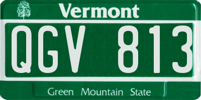 VT license plate QGV813